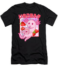 Goodness Humor Retro Japanese Style Anime Kawaii Axolotl Strawberry Milk Cute Gifts Ezone Prints T-Shirt