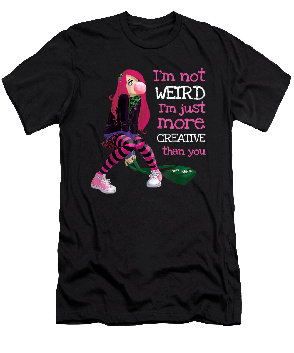 Goodness Poetic Kawaii Anime Girl Kawaii Clothes Anime Clothing Goth Girl Cool Gifts Ezone Prints T-Shirt