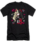 Goodness Pretty Chibi Kawaii Emo Pastel Goth Girl with Sad Bunny Premium Retro Ezone Prints T-Shirt