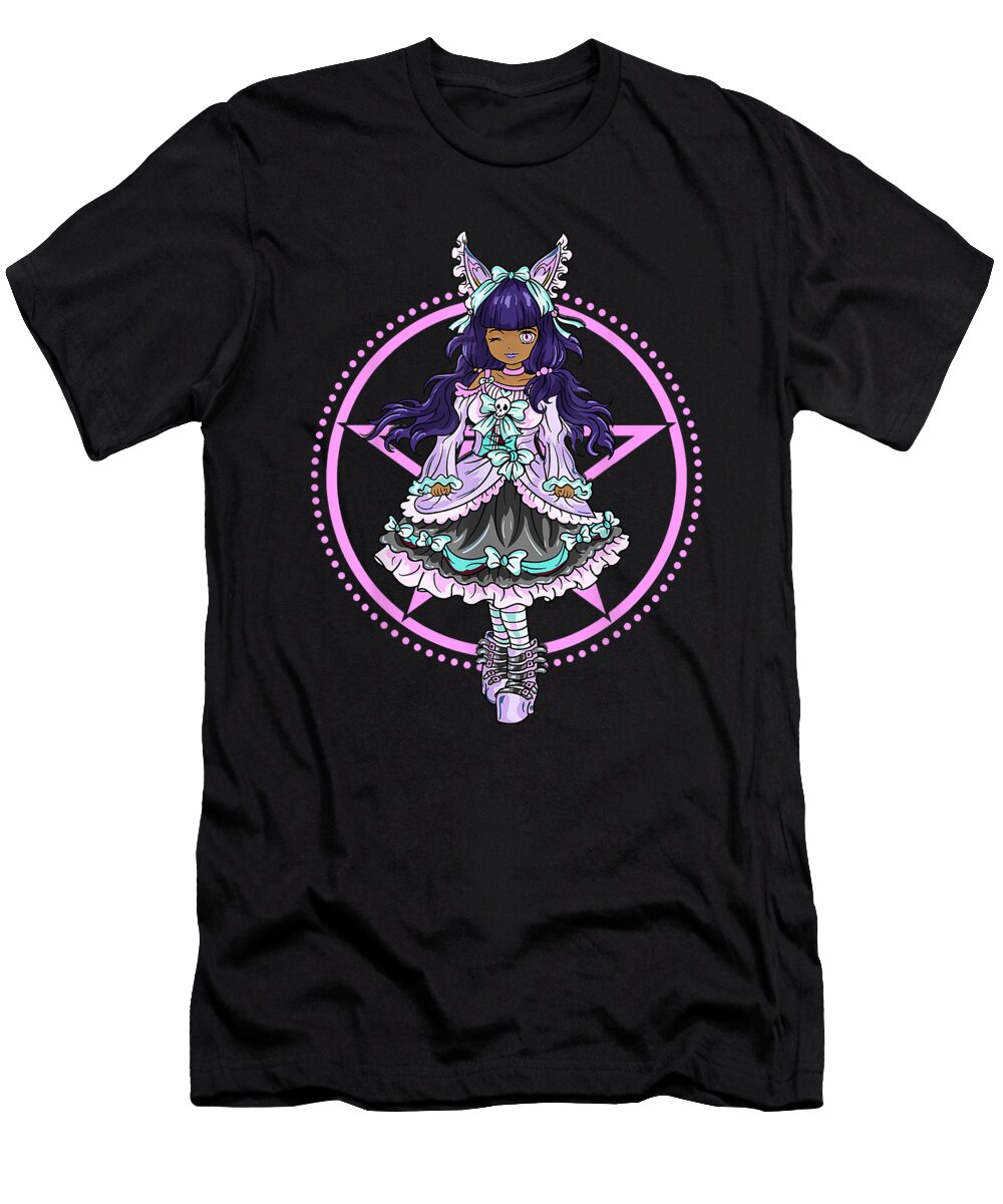 Goodness Pretty Pastel Goth Black Girl Lolita Princess Court Dress Anime Cool Gifts Ezone Prints T-Shirt