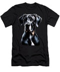 Goofy Black Adorable Large Gentle Dog Lover Dane Natalie Lidford T-Shirt