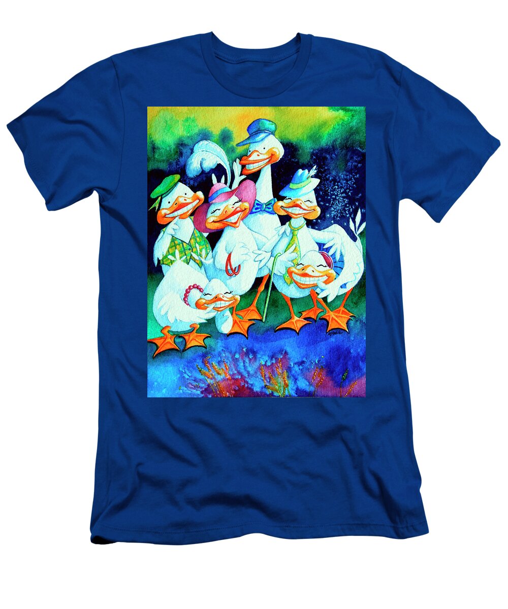 Goofy Gaggle of Grinning Geese Hanne Lore Koehler T-Shirt