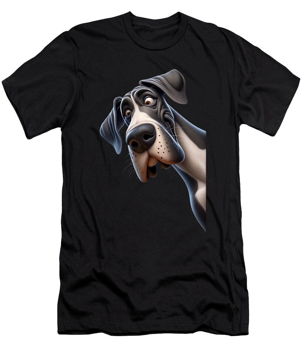 Goofy Giant Adorable Large Gentle Dog Love Great Natalie Lidford T-Shirt