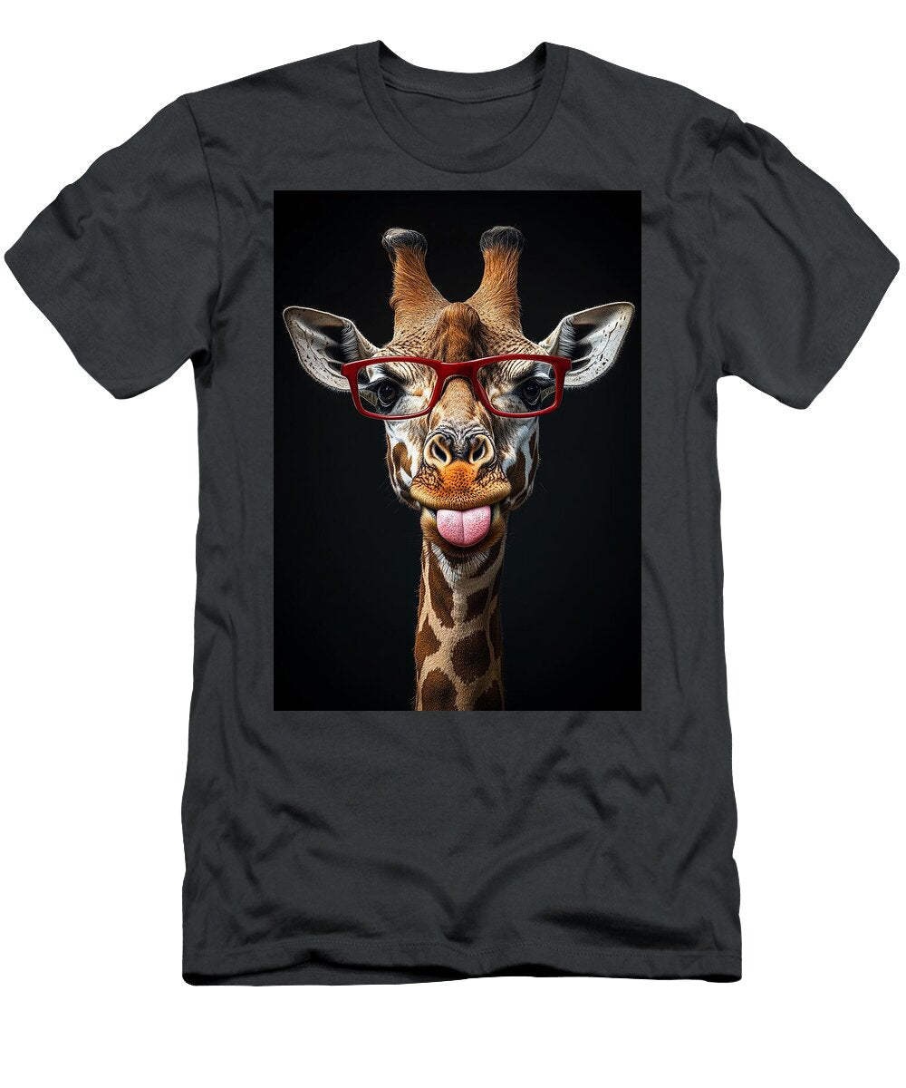 Goofy Giraffe Portrait Ben Tomball T-Shirt