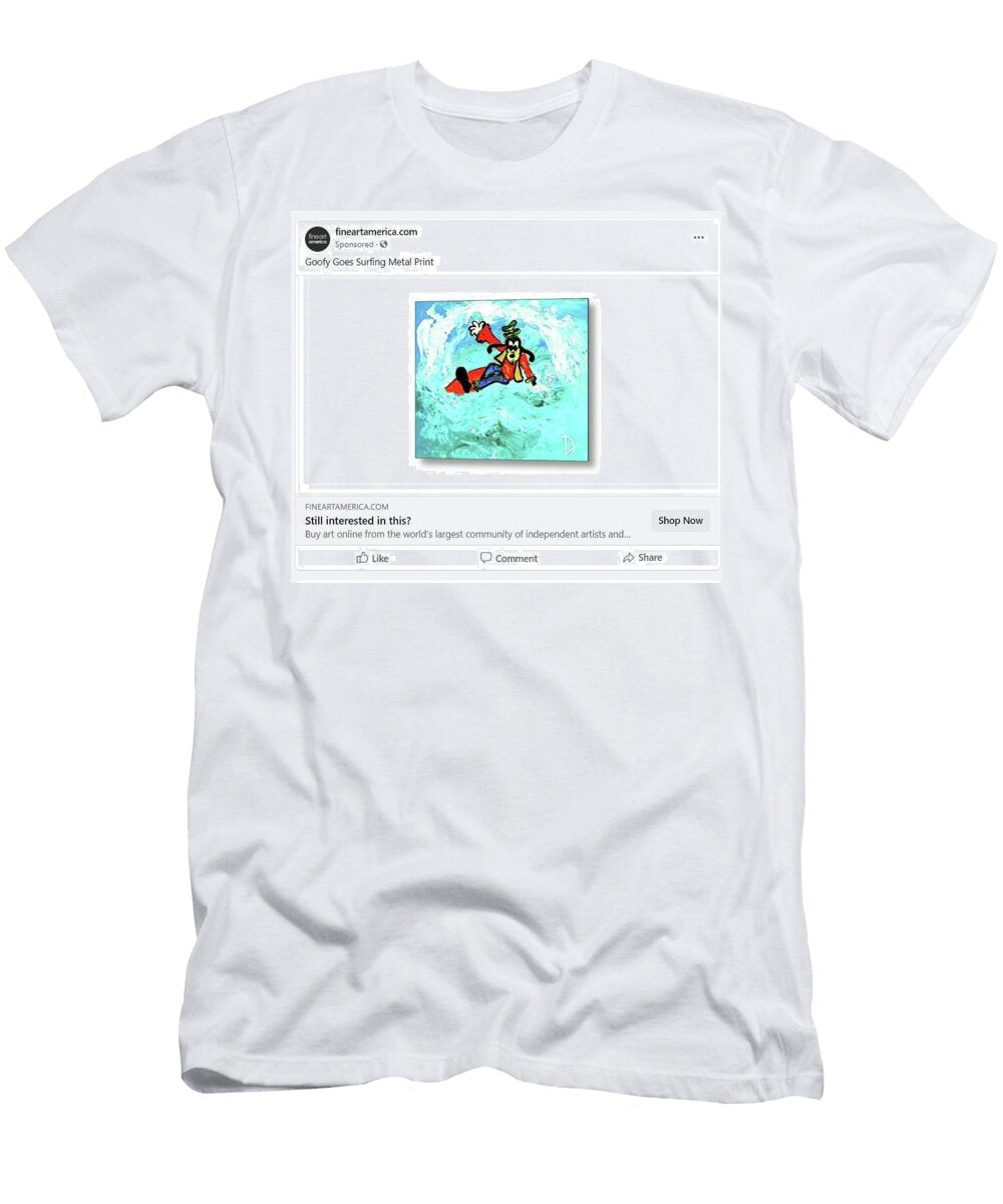 Goofy Goes Surfing on Faa Fb Debora Lewis T-Shirt