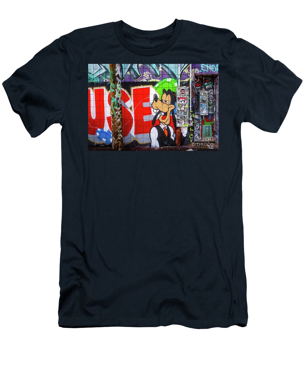 Goofy Graffiti Wall Art Rodney Lee Williams T-Shirt