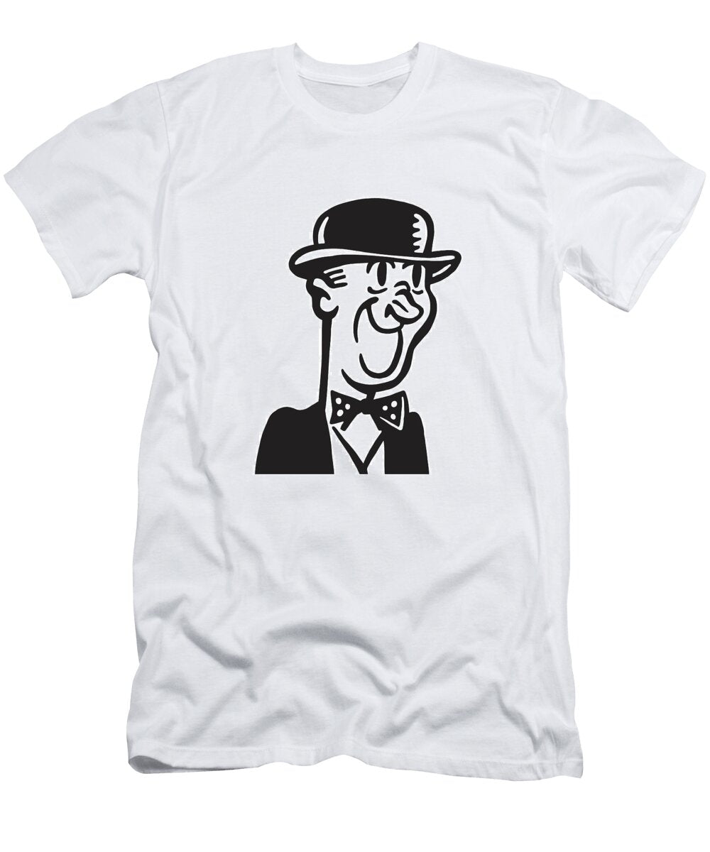 Goofy Man Wearing Hat Csa Images T-Shirt