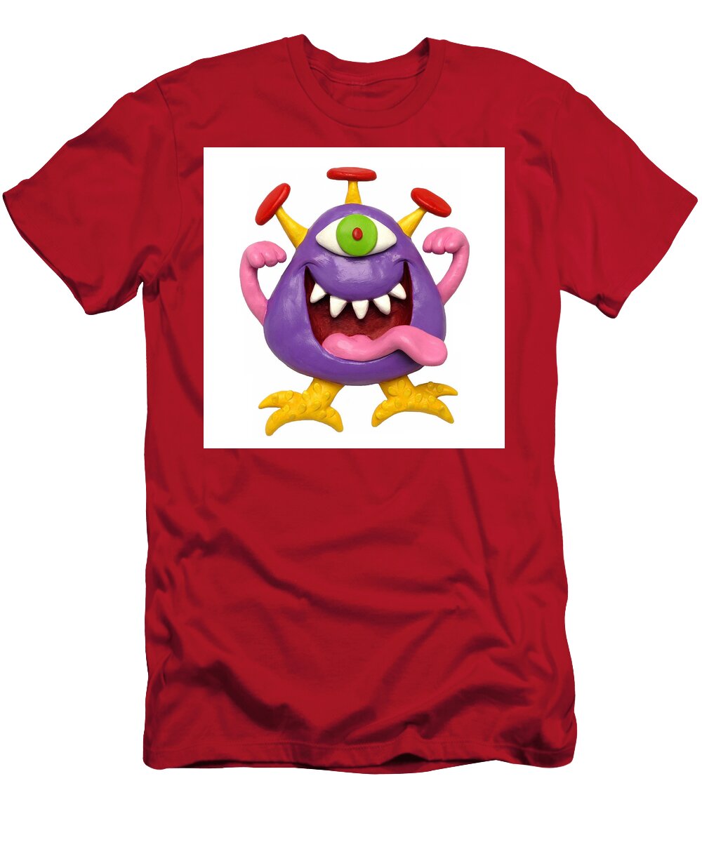 Goofy Purple Monster Amy Vangsgard T-Shirt