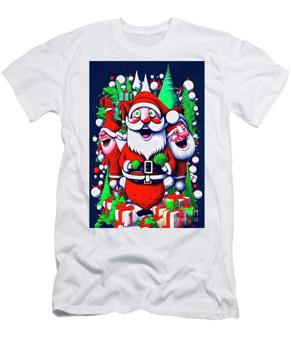Goofy Santa Kathy Higgins T-Shirt