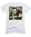 Goofy Vampire in Cape Comic Book Art 19 Mad Paperairplanes T-Shirt