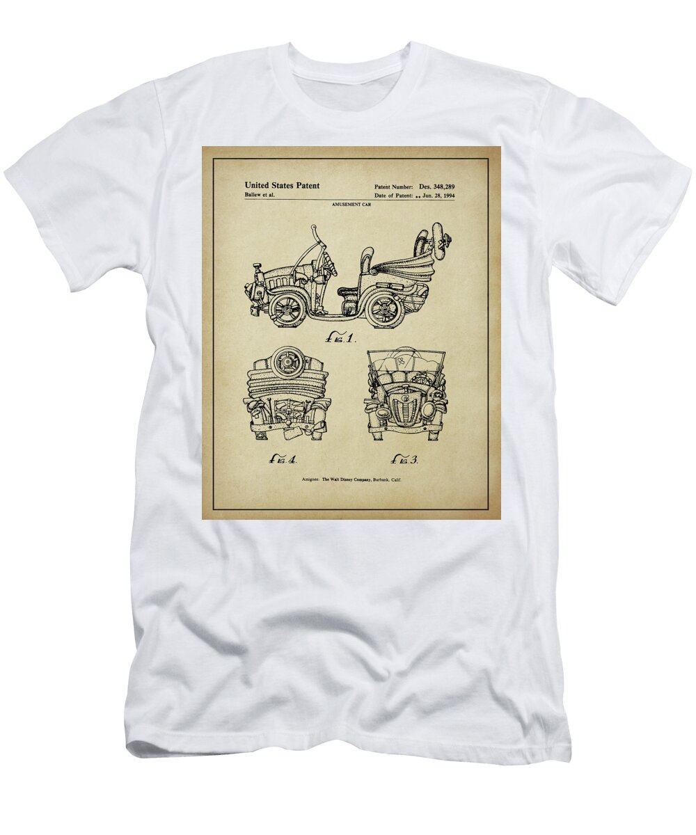 Goofys Gas Station Car Patent Dale Kincaid T-Shirt