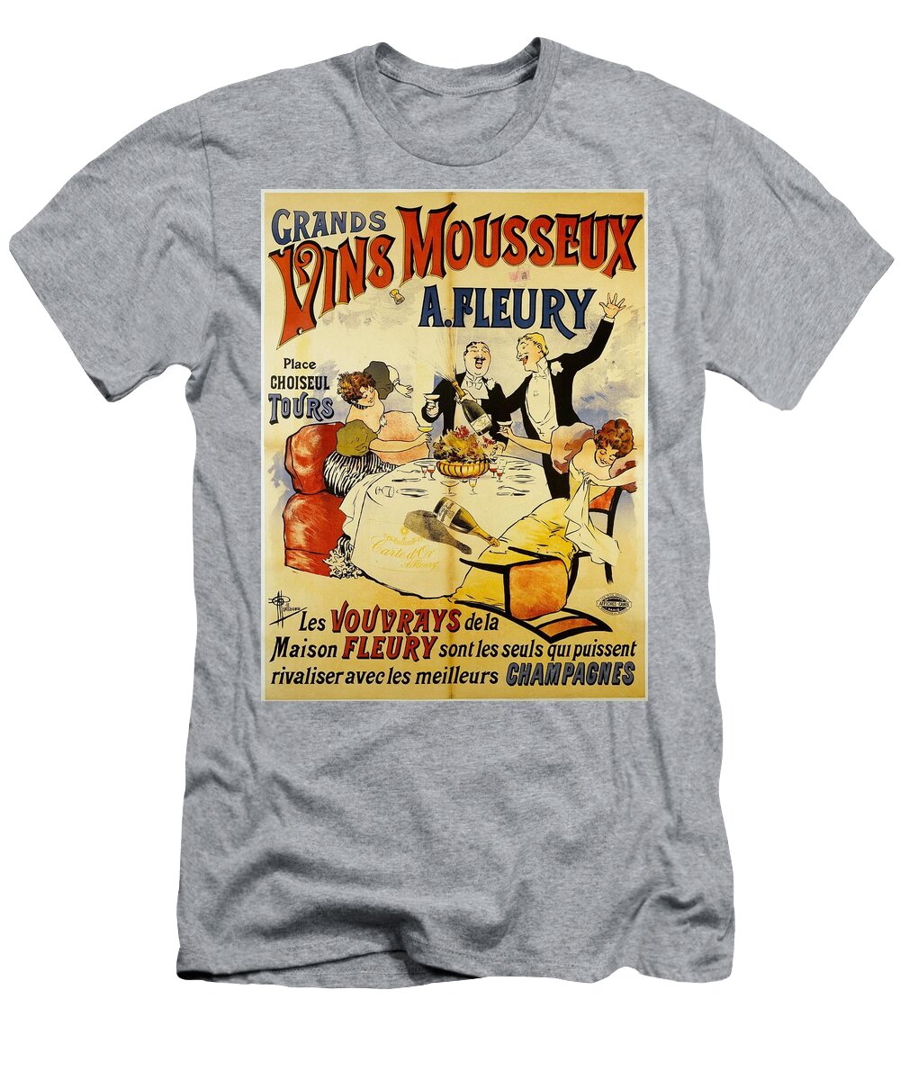 Grands Vins Mousseux Afleury Albert Guillaume French T-Shirt