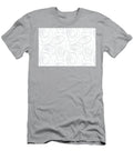 Gray and White Wacky Retro Circle Shape Pattern Petite Pattern Minimal Graphic Designs T-Shirt