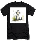 Gray Cartoon Cat Elisabeth Lucas T-Shirt