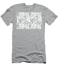 Gray Green and White Wacky Circle Pattern Pairs Coloro 2022 Popular Color Dark Springs 087 20 02 Petite Pattern Minimal Graphic Designs T-Shirt