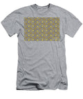 Gray Yellow Geometric Wacky Circle Pattern V18 Petite Patterns T-Shirt