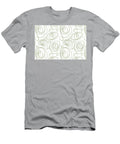 Green and White Wacky Retro Circle Pattern Petite Pattern Minimal Graphic Designs T-Shirt