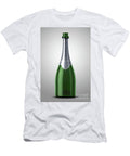 Green Champagne Bottle Open Neck Allan Swart T-Shirt