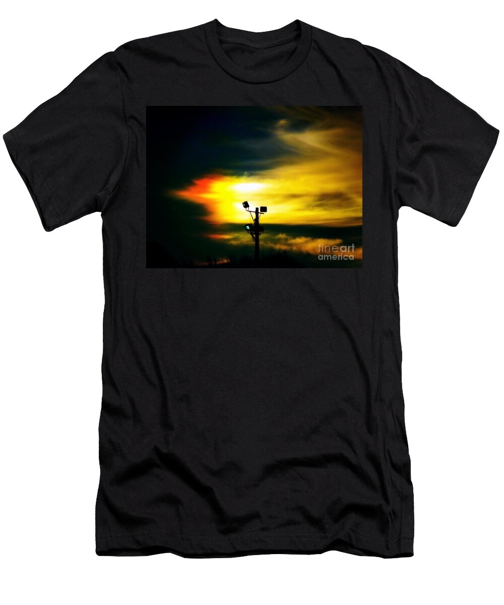 Green Lights At Sunset Renee Trenholm T-Shirt