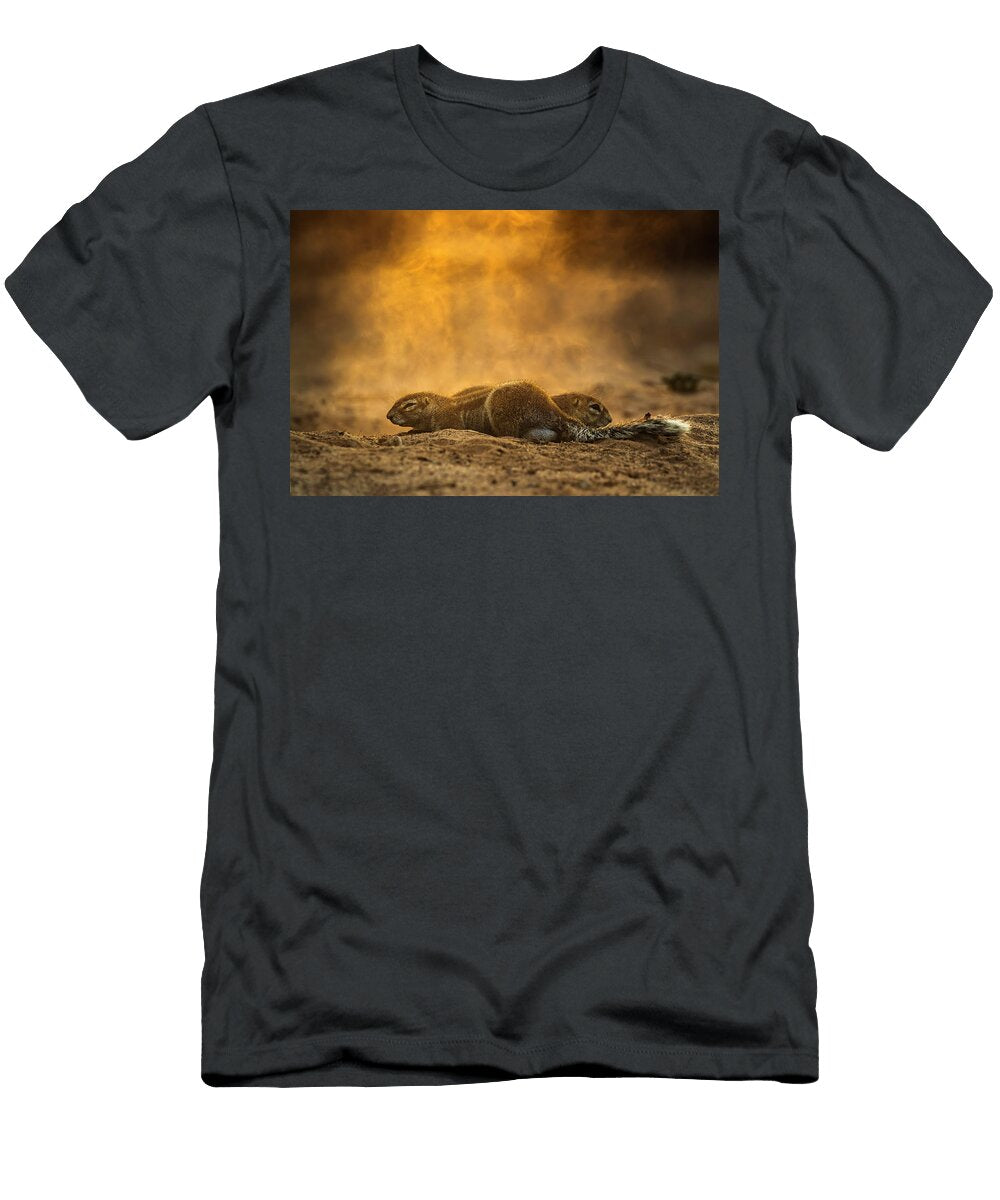 Ground Squirrel Kgalagadi Transfrontier Park South Ann Steve Toon Natureplcom T-Shirt