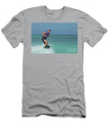 Guy Wakeboarding in the Boats Wake Off of Aruba Dejavu Designs T-Shirt
