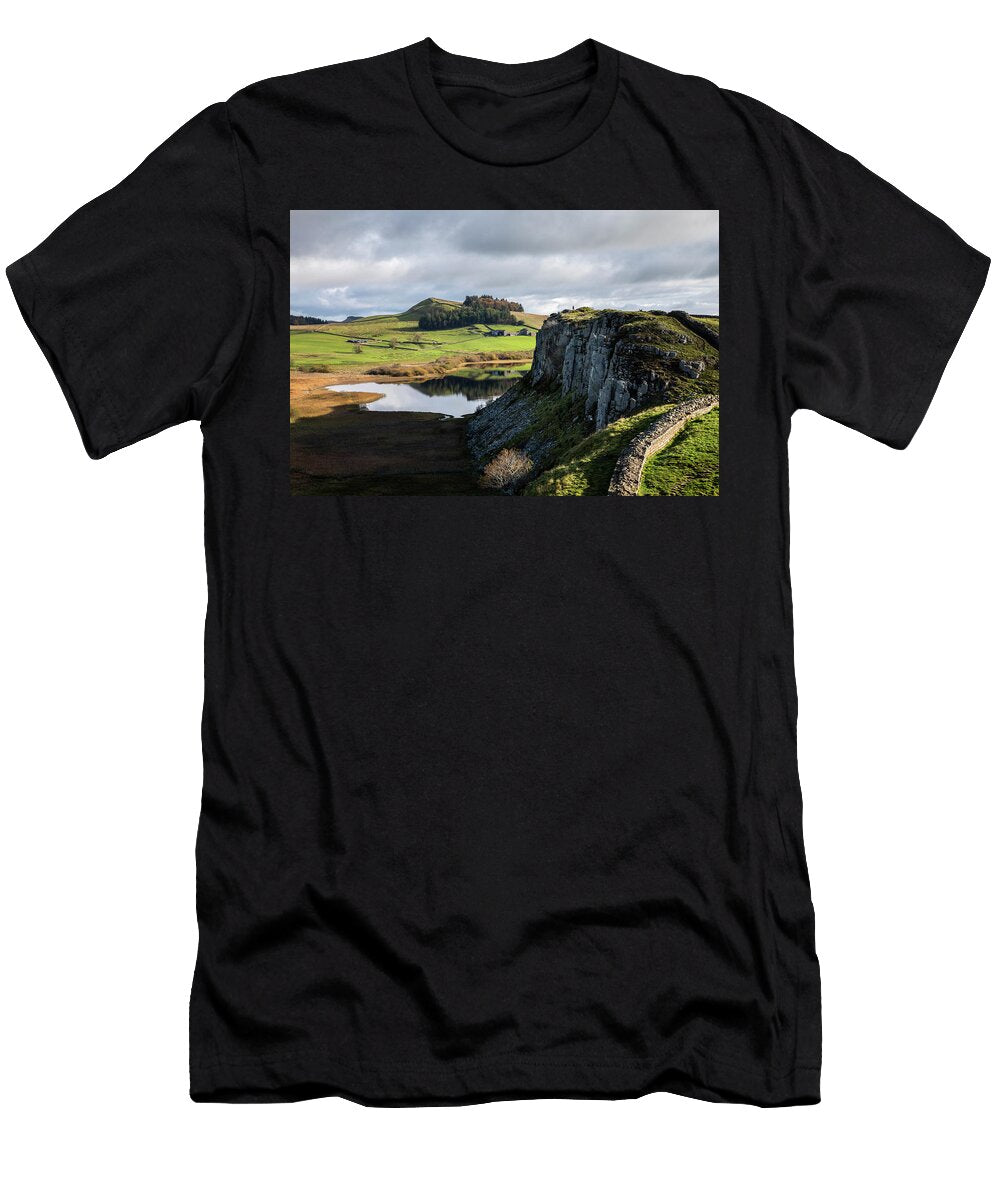 Hadrians Wall Viewed From Steel Rigg Northumberland Ann Steve Toon Natureplcom T-Shirt
