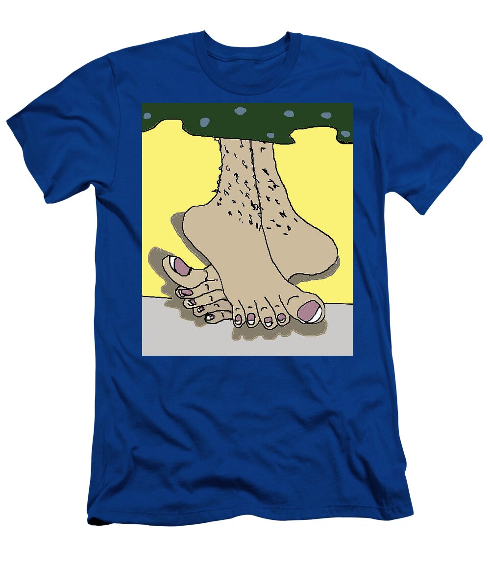 Hairy Legs Cartoon Lori Wadleigh T-Shirt