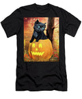 Halloween Black Kitten and Pumpkin Alicia Hollinger T-Shirt