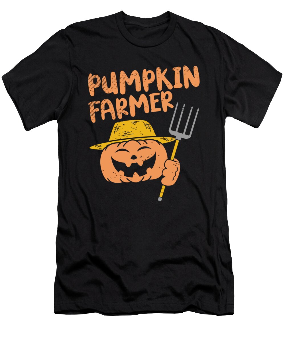 Halloween Farmers Pumpkins Ghost Agriculture Toms Store T-Shirt