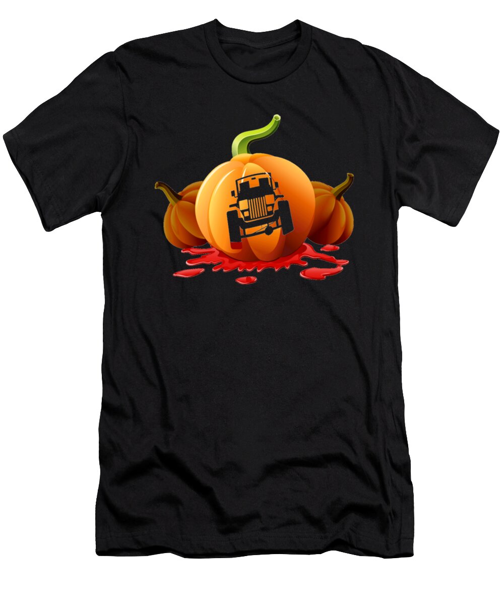 Halloween Pumpkins with Jeep Tinh Tran Le Thanh T-Shirt
