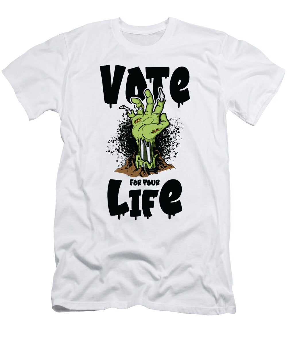 Halloween Voting Zombie Spooky Monsters Horror Fan Toms Store T-Shirt