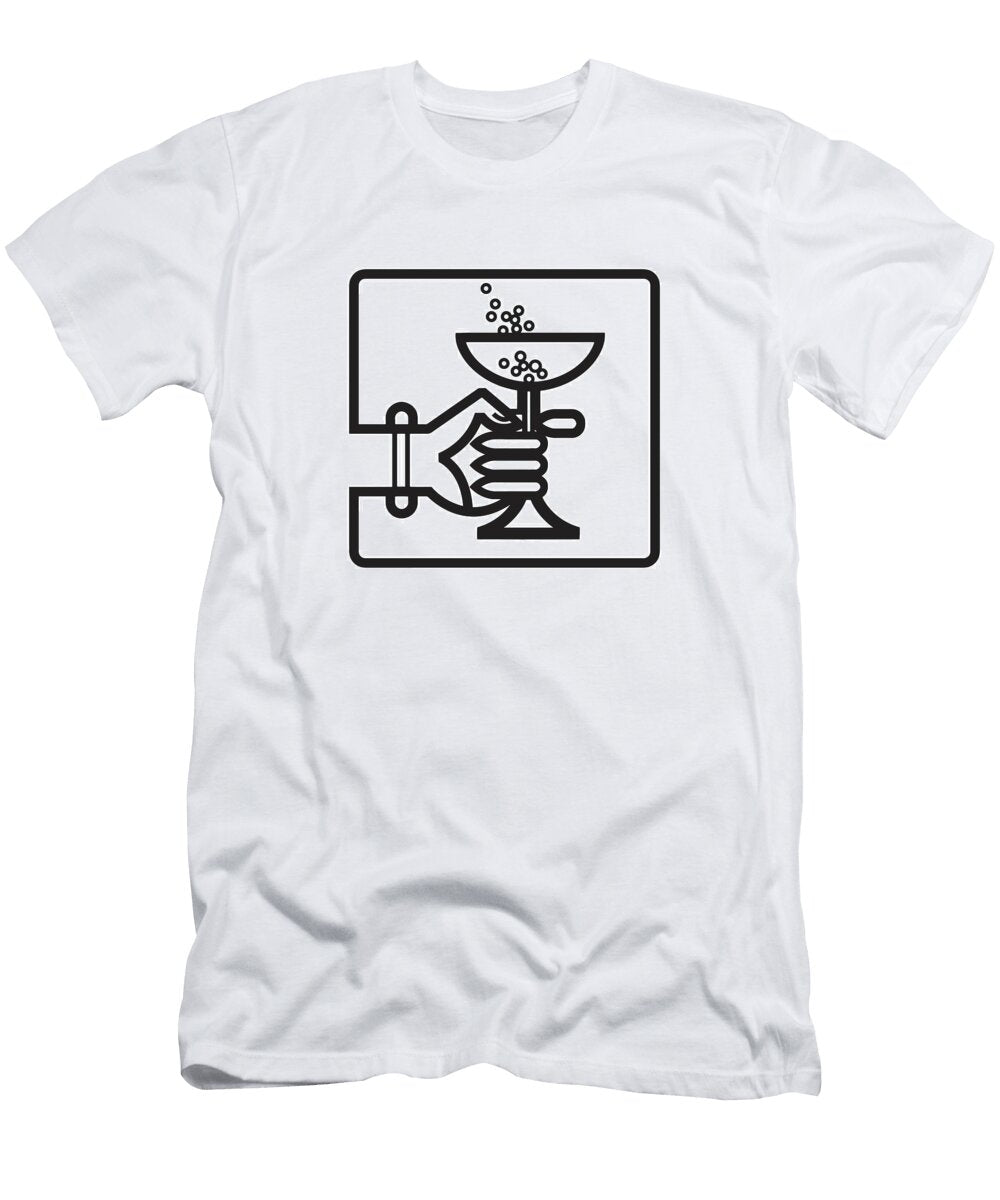 Hand Holding a Champagne Glass Csa Images T-Shirt