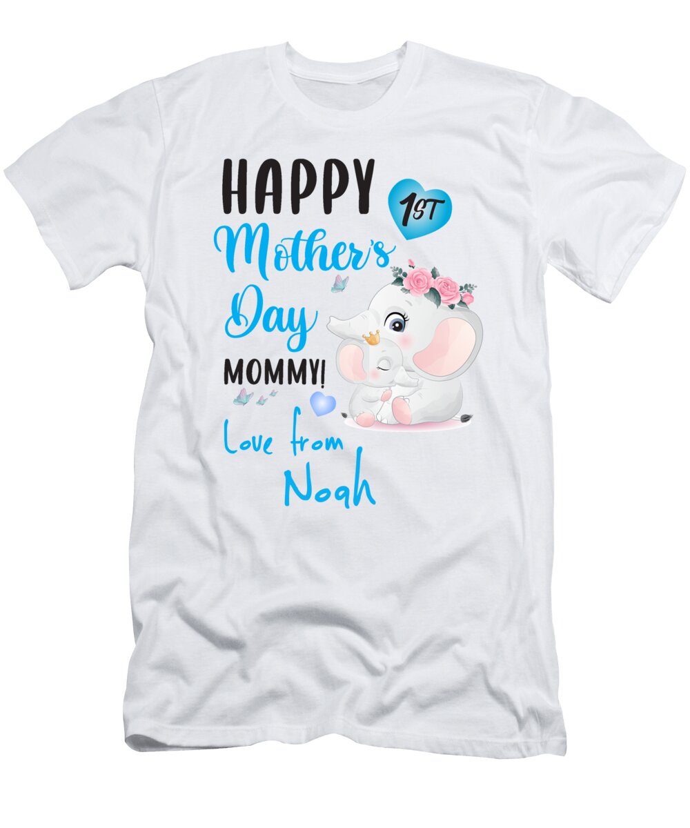 Happy 1st Mothers Day Mommy Love From Noah Licensed Art T-Shirt