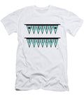 Happy Birthday Manhatttan Deco Blues 1920s Banner Cecely Bloom T-Shirt