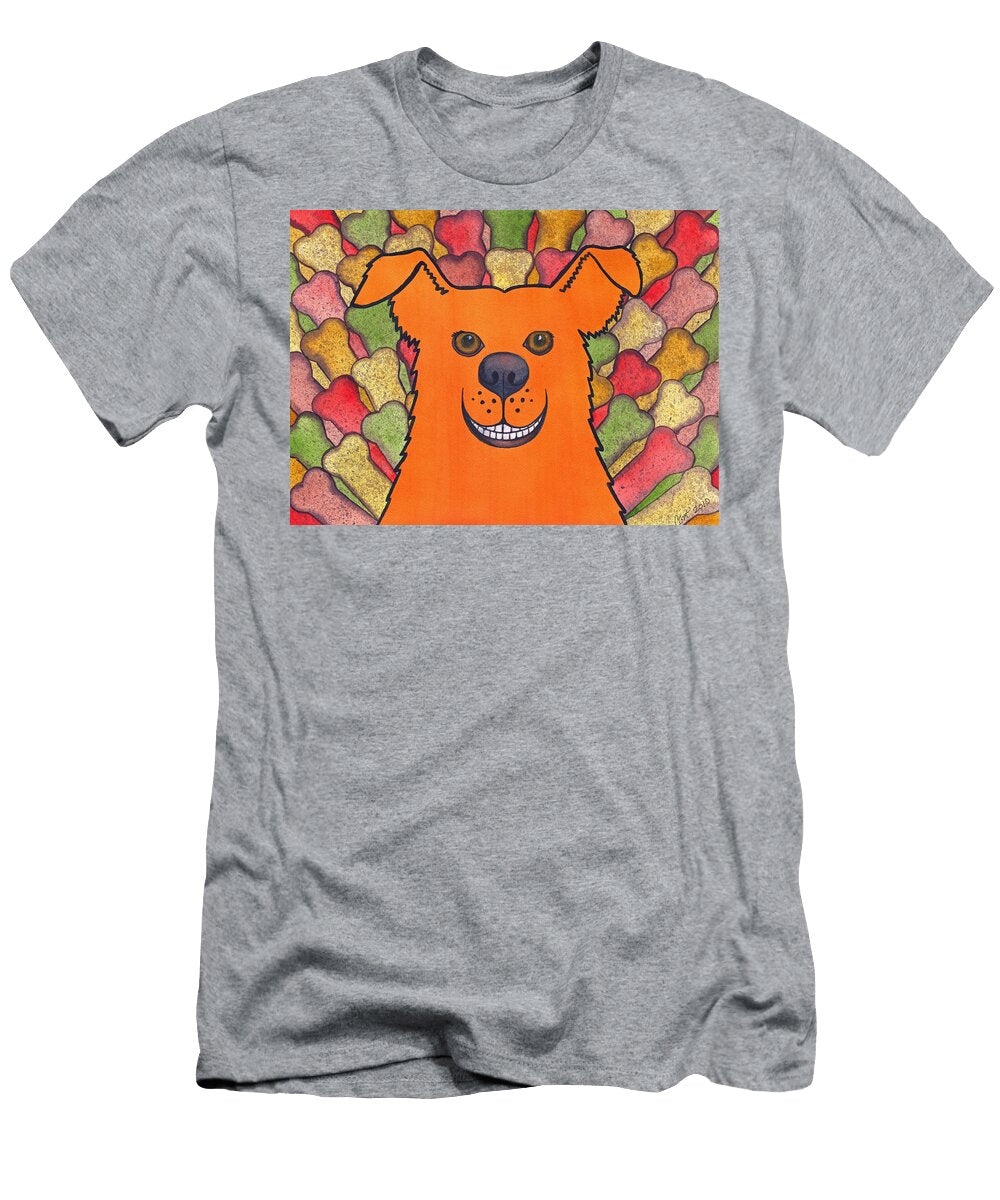 Happy Orange Doggy Dog Catherine G Mcelroy T-Shirt