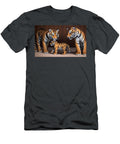 Harmony of Amur Tigers a Whimsical Family Portrait Caleb Ongoro T-Shirt