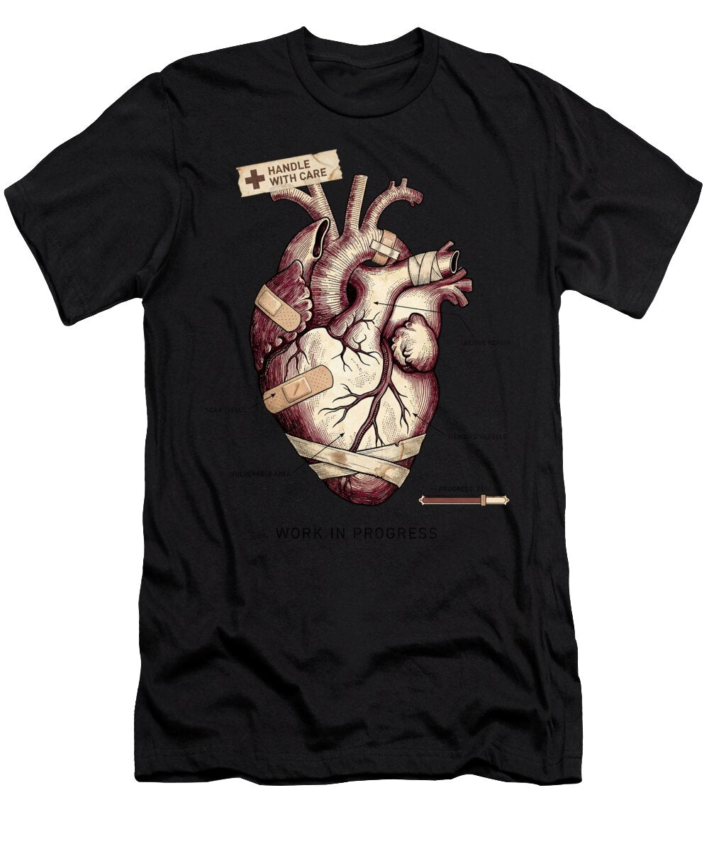 Heart in Progress Vintage Style T-Shirt