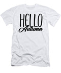 Hello Autumn Typography Fall Season Jacob Zelazny T-Shirt