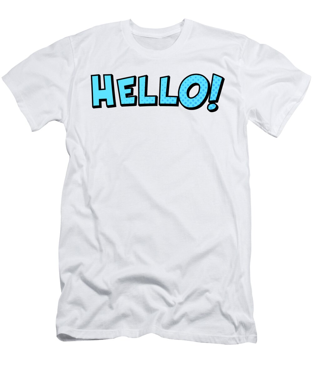 Hello Pop Art Print on Demand T-Shirt