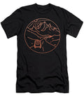 Highway Drive with Beautiful Sunrise Landscape Linear Illustration Mounir Khalfouf T-Shirt