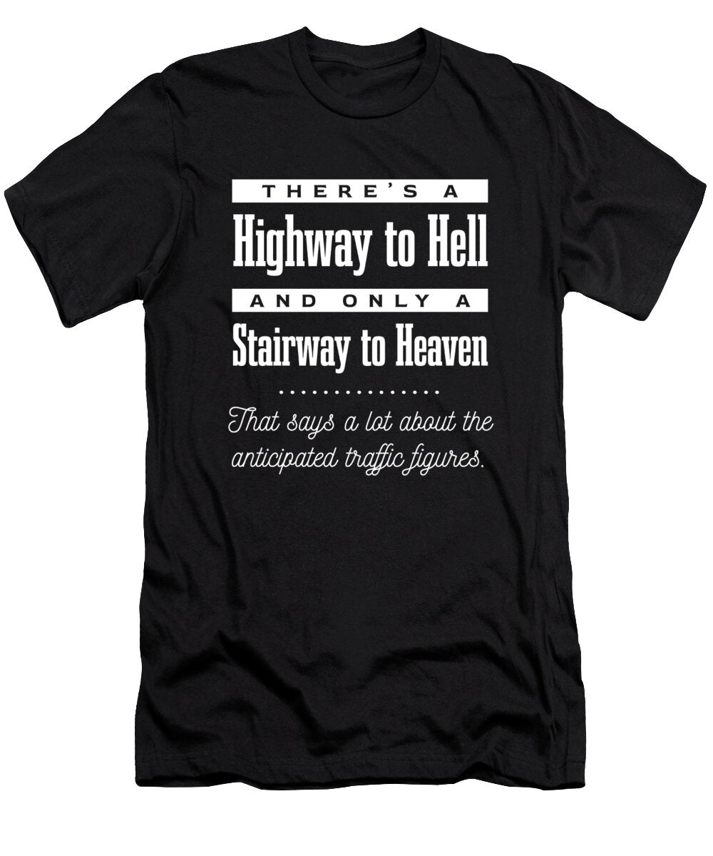 Highway to Hell Bible Verses Faith Based Inspirational Print Studio Grafiikka T-Shirt