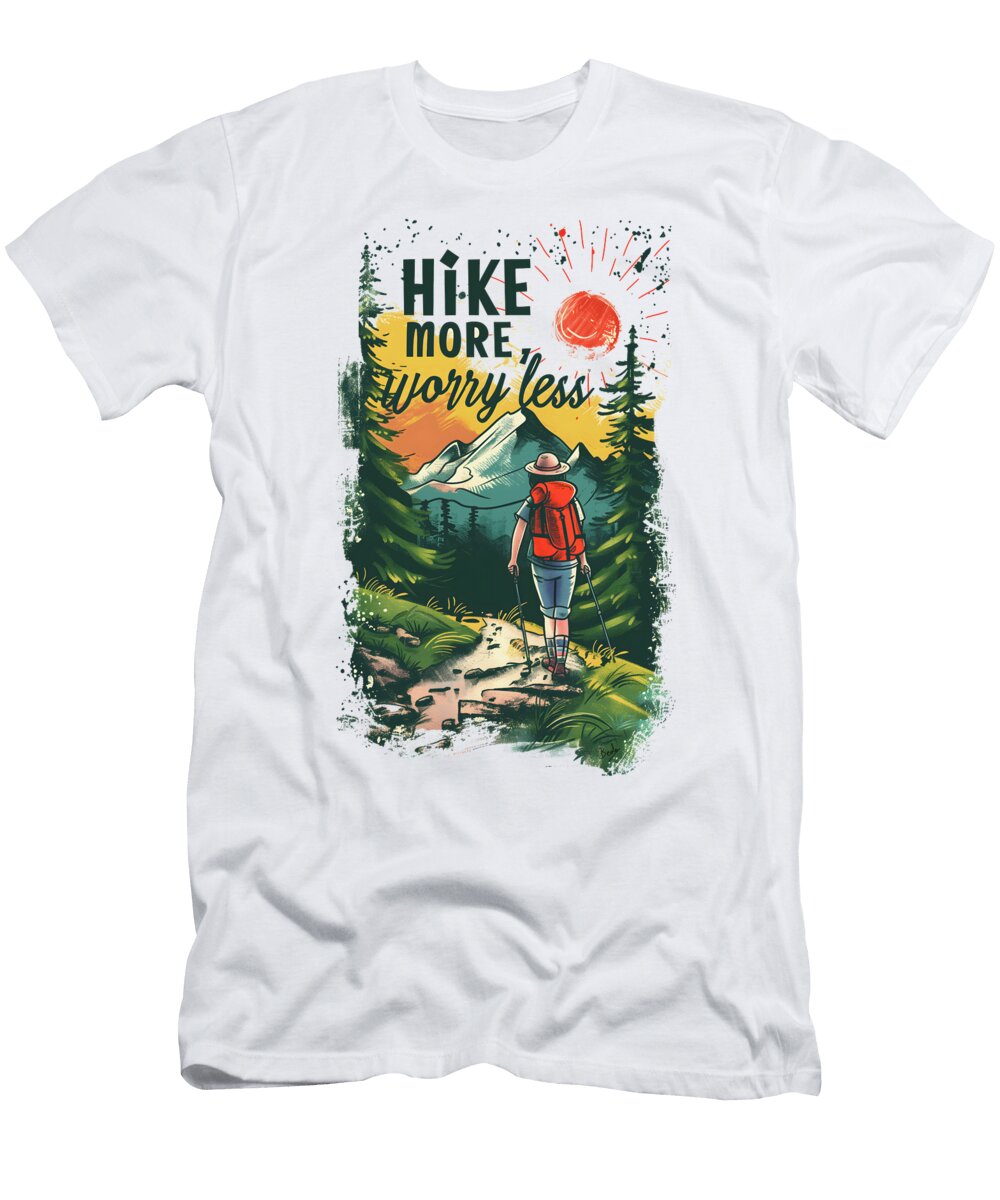 Hike More Worry Less V2 Peter Awax T-Shirt