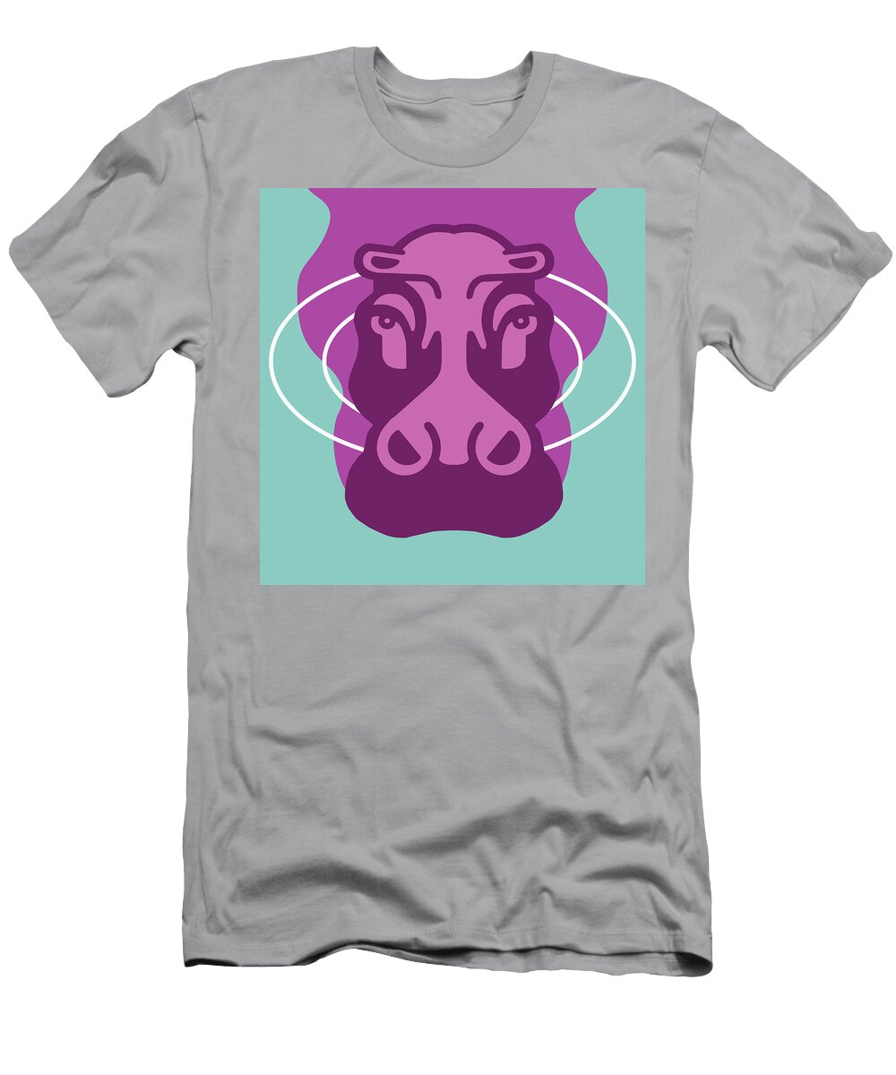 Hippopotamus Face Csa Images T-Shirt