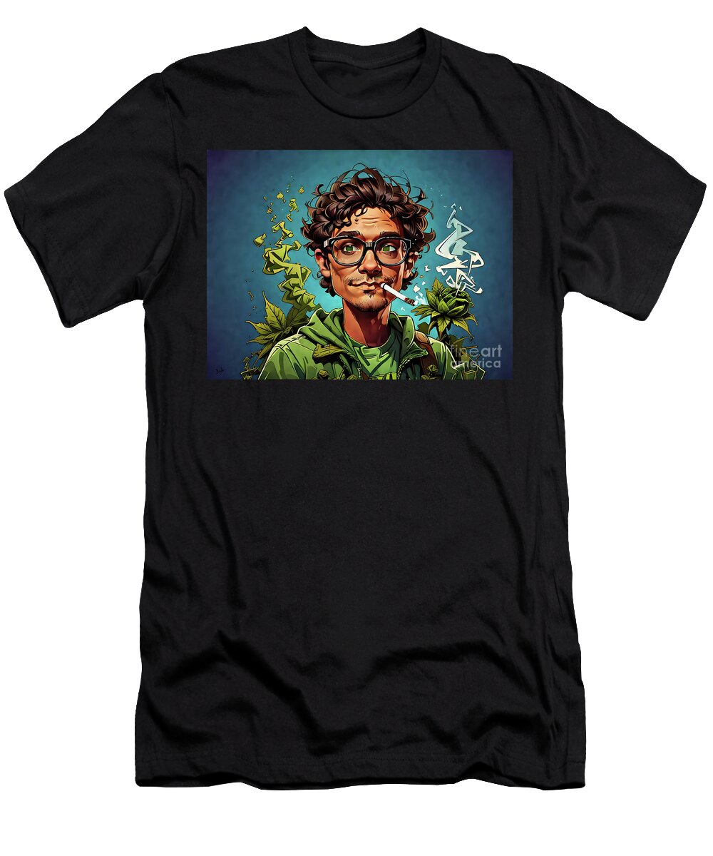 Hipster Pot Head Peter Awax T-Shirt