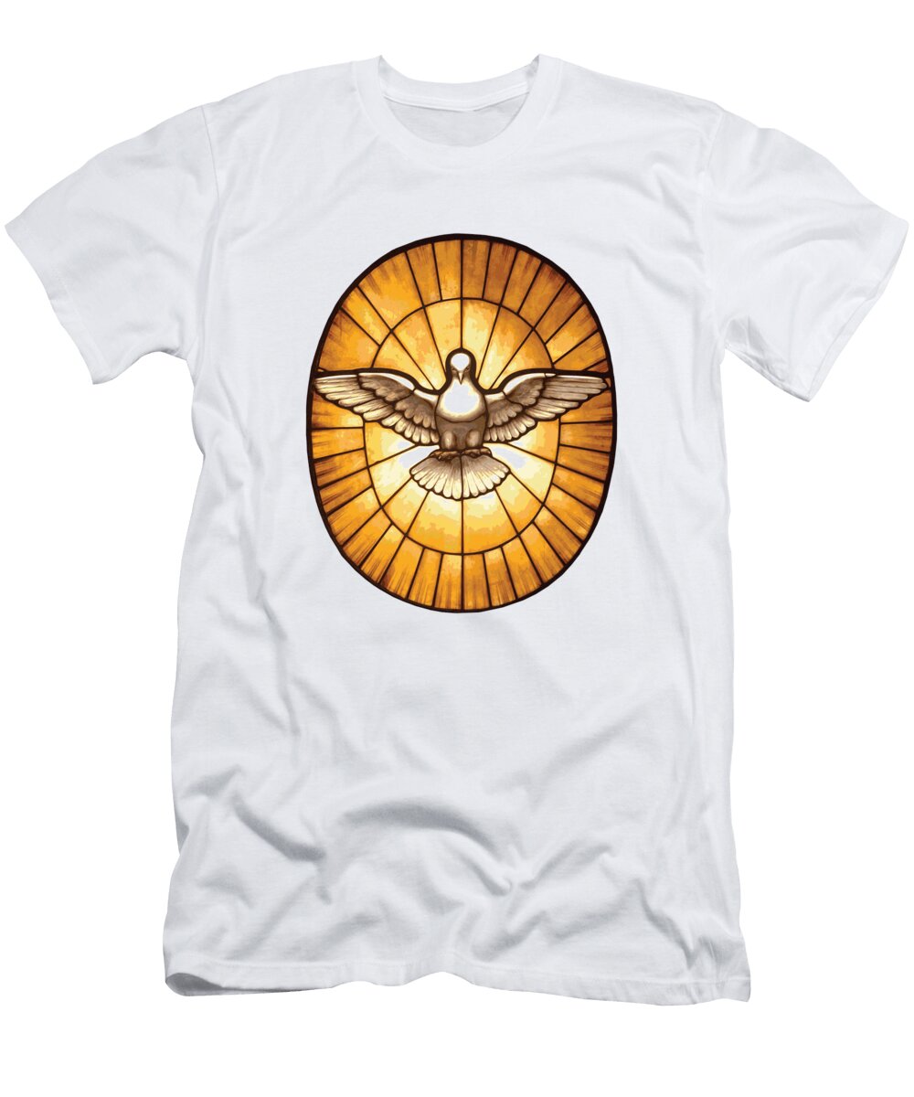 Holy Spirit Dove From St Peters Basilica Beltschazar T-Shirt