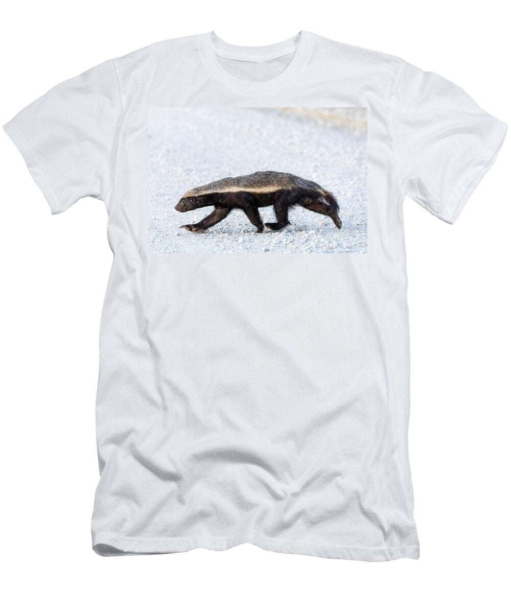 Honey Badger Portrait Kgalagadi Transfrontier Park Ann Steve Toon Natureplcom T-Shirt