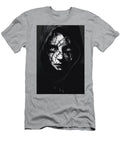 Hooded Figure with Stitched Scars Dark and Mysterious Maverick Junk T-Shirt