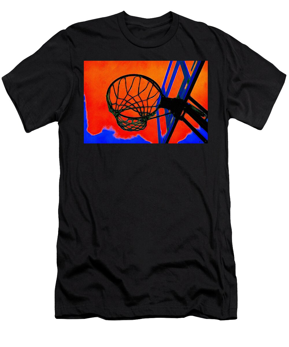 Hoop in Dark Orange and Purple Blue Jill Rose T-Shirt