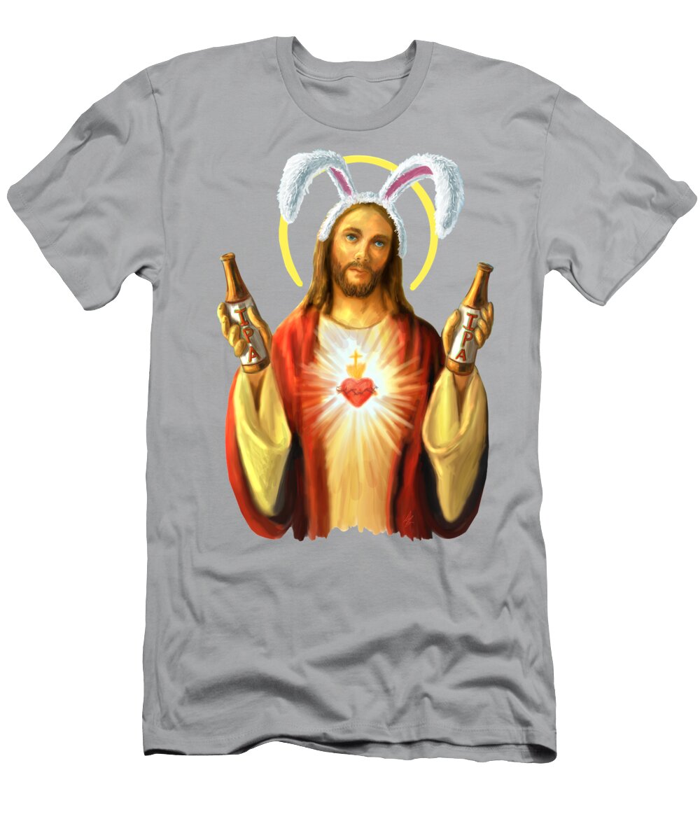 Hoppy Easter Jesus David Burgess T-Shirt