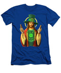 Hoppy St Pattys Day Jesus David Burgess T-Shirt